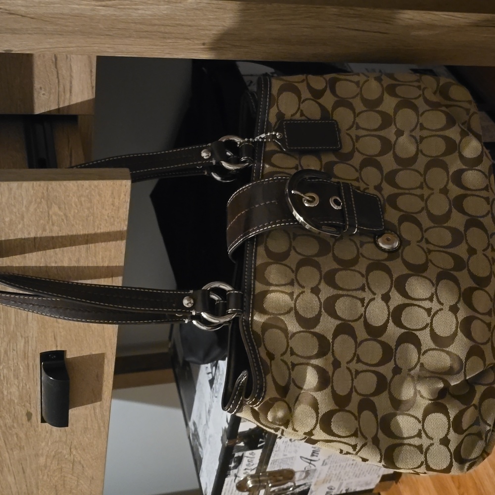 COACH purse brown